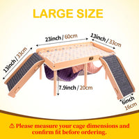 Enlarged Guinea Pig Hammock with Platform and Stairs - Hammock with 2 ramps - image 3