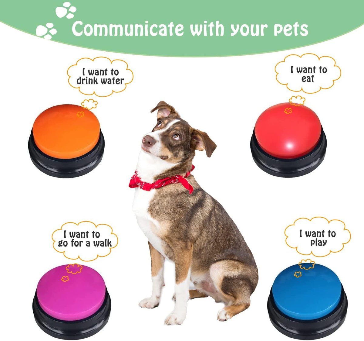 FINEST+ Voice Recording Button for Communication Pet Training Buzzer - image 2