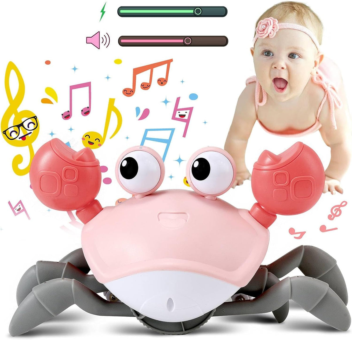 control future Crawling Crab Toy for Little Ones - Pink