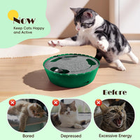 Pawaboo Interactive Cat Toy with Running Mouse - A-Green - image 3