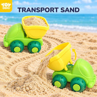 TOY Life Beach Sand Toy Set with Dump Truck & Bucket, Ages 3-5 – Fun for Kids & Family - Multicolored Dump Truck Set - image 4