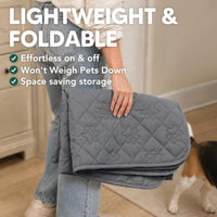 PAWFINITY Waterproof Dog Blanket for Couch - Grey / 30x70 Inch (Pack of 1) - image 4