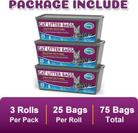 Cat Litter Refill Bags Compatible with Genie Easy Roll Litter Bin – Daily Care for Cats - 3 Packs - image 3