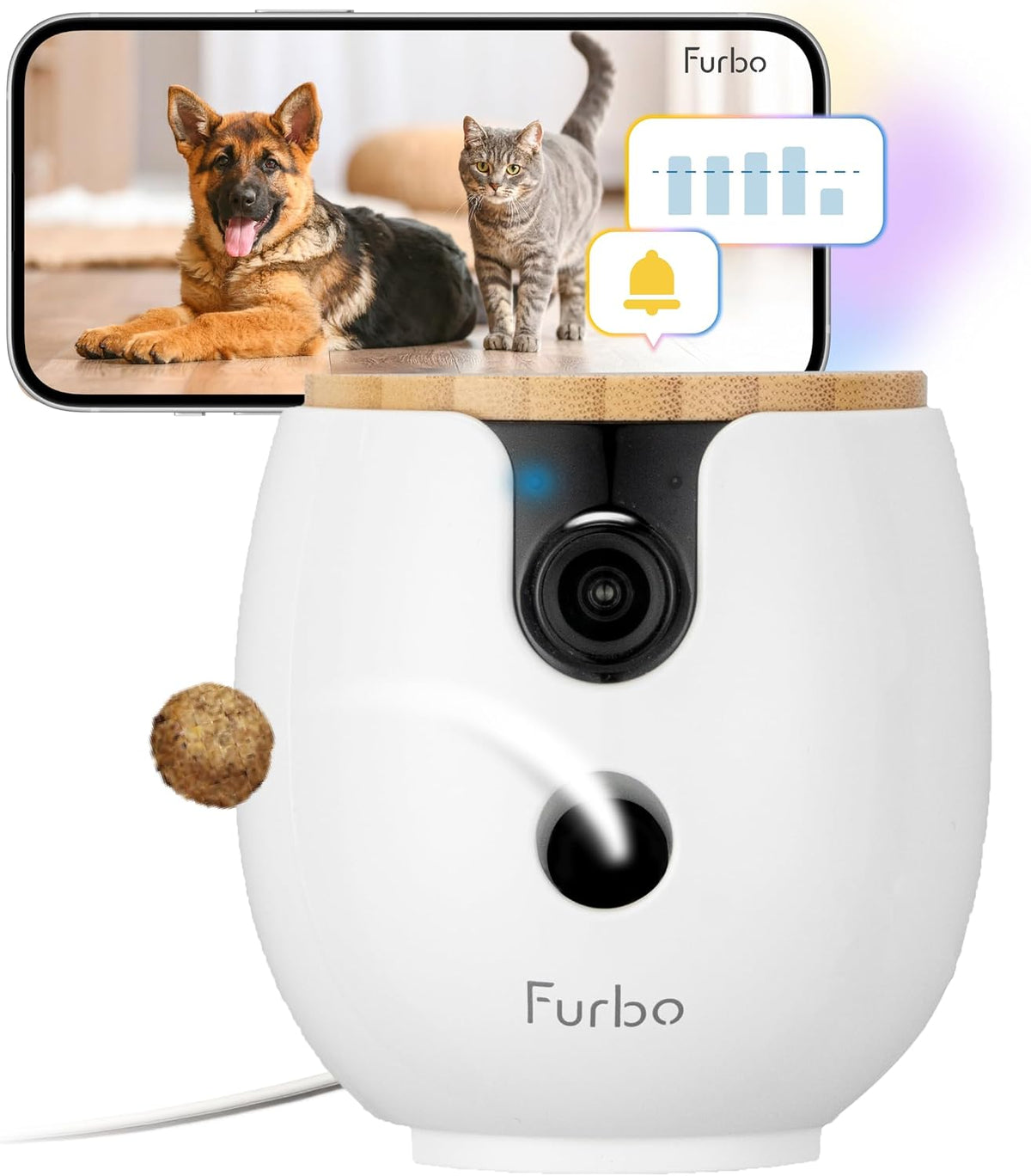 Furbo 360° Dog Camera [Core Features, No Ongoing Cost] – Essentials for Dogs - Subscription Required to Activate / Mini 360° Camera