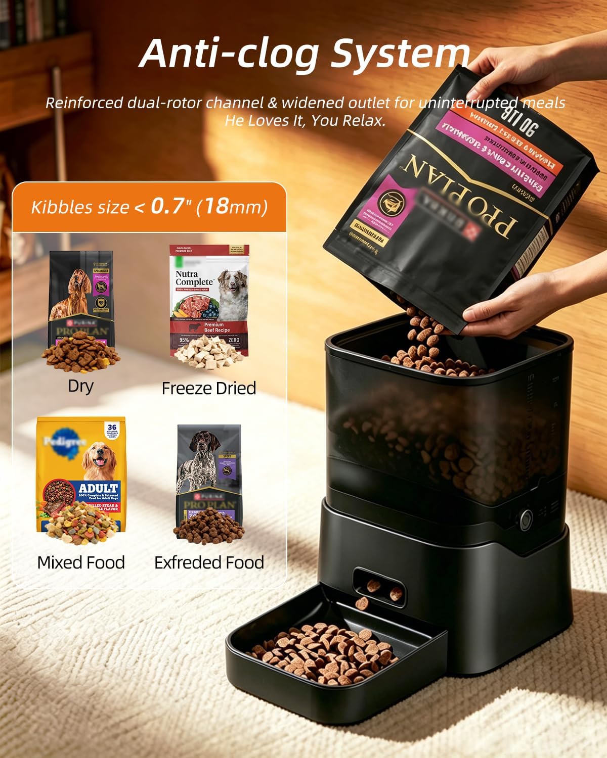 DOGNESS 11L Cordless Heavy-Duty Automatic Dog Feeder for Large Breeds – Essentials for Dogs - image 3