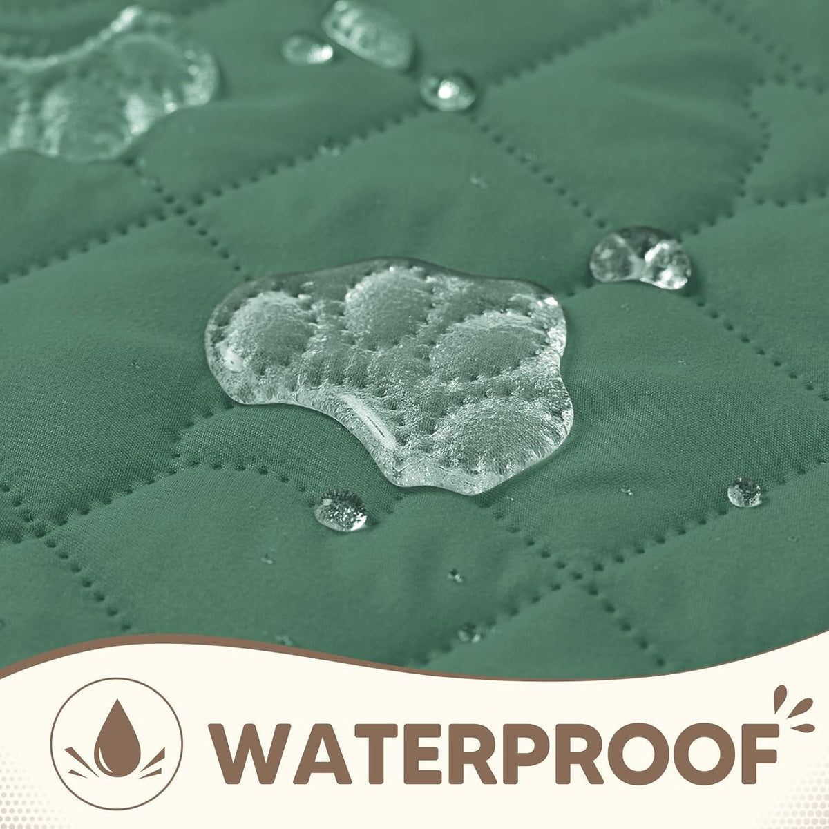 PAWFINITY Waterproof Dog Blanket for Couch - Green / 52x82 Inch (Pack of 1) - image 2