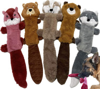 Jalousie 5 Pack Stuffingless Dog Squeaky Toys Dog Toy w/Durable Liner - 5 Pack - Color 4 - Squeaky