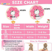 Cat Cone Collar Soft, Waterproof Cat Recovery Collar After Surgery, Adjustable Pet Donut Collar, Safety Elizabethan Collar to Prevent Licking Wounds for Kittens, Pet Cone Alternative