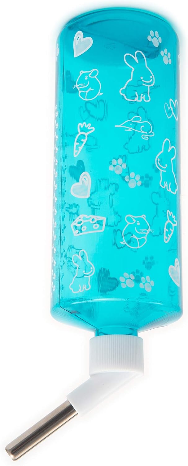 Lixit Weather Resistant Cage Water Bottles for Rabbits, Ferrets - Blue / 32 Ounce Pack of 1 - image 2