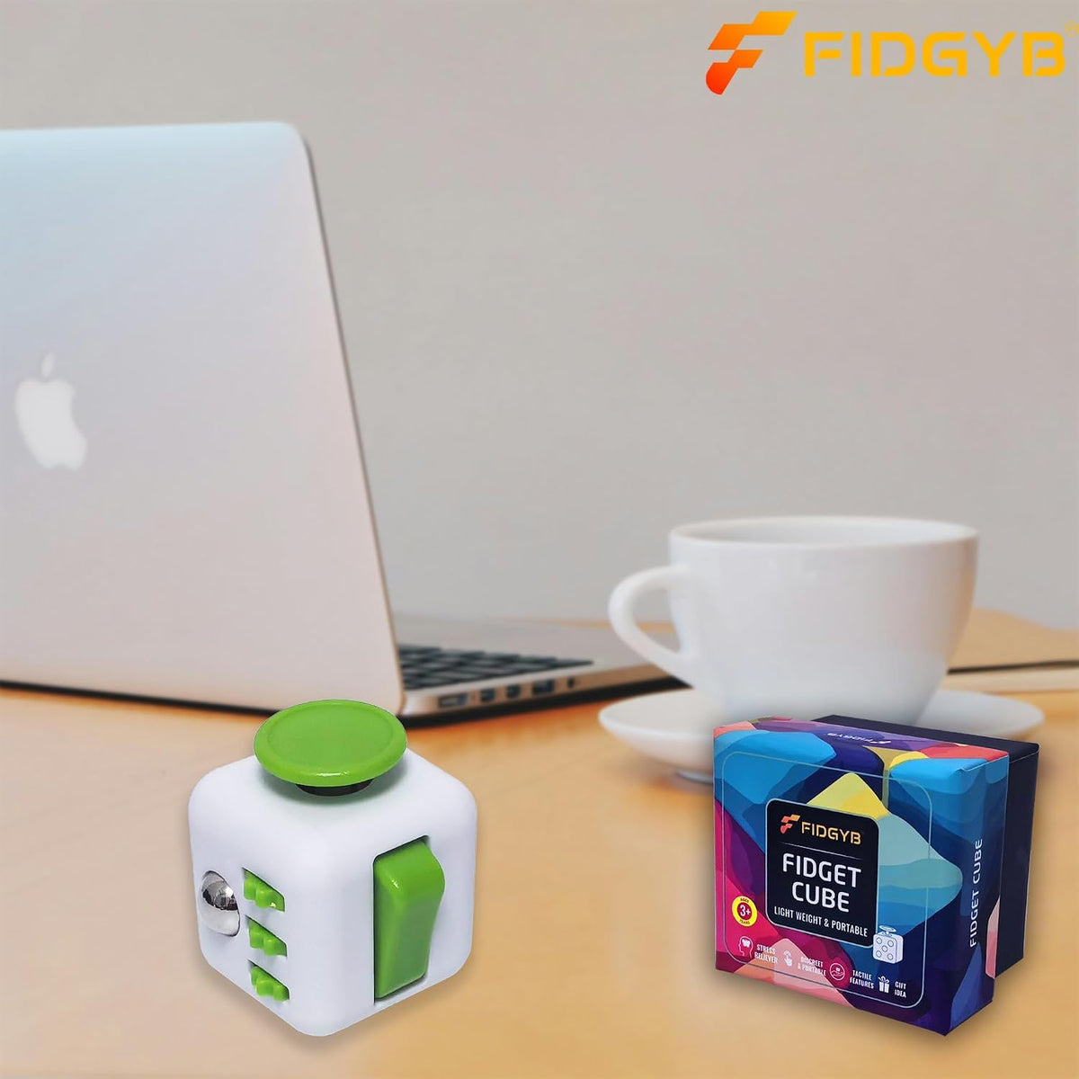 Cube Fidget Toy for Adults & Kids, Smooth - WG - image 3