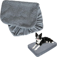 Waterproof Dog Bed Covers Replacement Washable 41 x 29 inch – Essentials for Dogs - Grey / 32 x 44 x 6inch