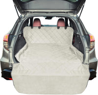 SUV Cargo Liner for Dogs - Trunk Cover for SUV with Bumper Flap Protector – Essentials for Dogs - Beige / Standard: 55" x 91"