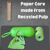 Doggy Poop Bags with Dispenser Dog Waste Pickup Bags Refill Rolls Cat - Green (32 Rolls Scented) - image 3
