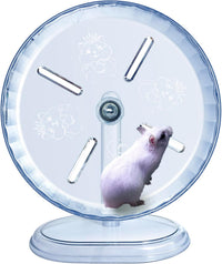 lazYYzal Silent Hamster Wheel - Ф 9.5 inch / Transparent