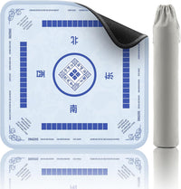 2F22E Mahjong Mat for Table 32.4" x 32.4" - Wathet Blue