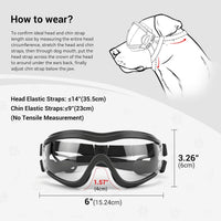 Dog Goggles for Large Breeds - Clear L - image 4