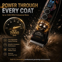 Kenchii Flash 5 Dog Grooming Clipper, Wolf Edition Black - Black - image 3