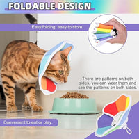 KOOLTAIL Cat Cone Collar, Adjustable Soft Comfortable Cat Recovery Collar to Stop Licking, Foldable Donut Water Resistant Pet Cone for Small Large Cats Kittens After Surgery Flower M