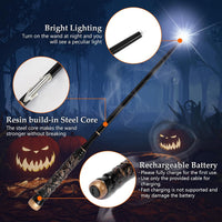 ChampWe Light Up Magic Wizard Wand Rechargeable Illuminating Toy - Foliage - image 2
