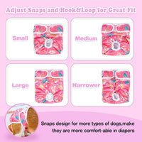 Pet Soft Female Dog Diapers, Puppy Diapers - Food / Large:19''-25'' - image 4