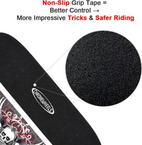 ChromeWheels 31 inch Skateboard Double Kick Skate Board Cruiser - Gray - image 3