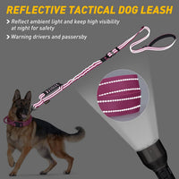 AUBELL Tactical Dog Leash Heavy Duty - Pink - image 3