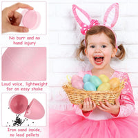 Yeshone 100 plastic egg shakers in 10 bright colors - view 9