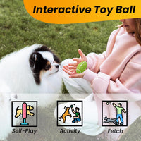 Puppy Toy, Interactive Squeaky Dog Ball Toys for Small Dogs – Essentials for Dogs - Green / Small (Pack of 3) - image 4
