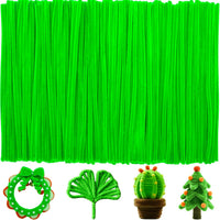 Black Pipe Cleaners for Crafts, Craft Supplies, Arts and Crafts - Fruit Green