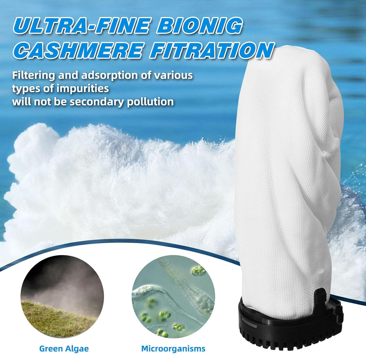 200GPH Aquarium Filter, U-V for Aquarium for 20-75 Gal Tank - Aquarium Filter for 45-120 Gallon / Black - image 3
