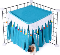 Guinea Pig Hideout, Guinea Pig Corner Hideout - Blue / 15.1"L x 16.1"W x 10.2"Th