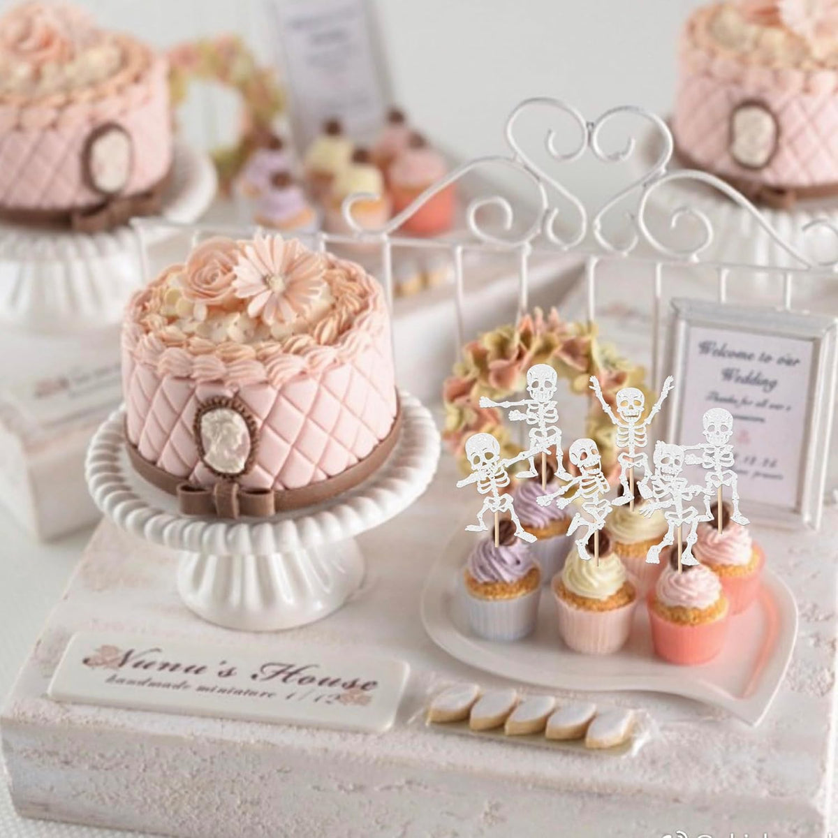 Rsstarxi 24 Have a Killer Birthday glitter horror cupcake toppers - view 27