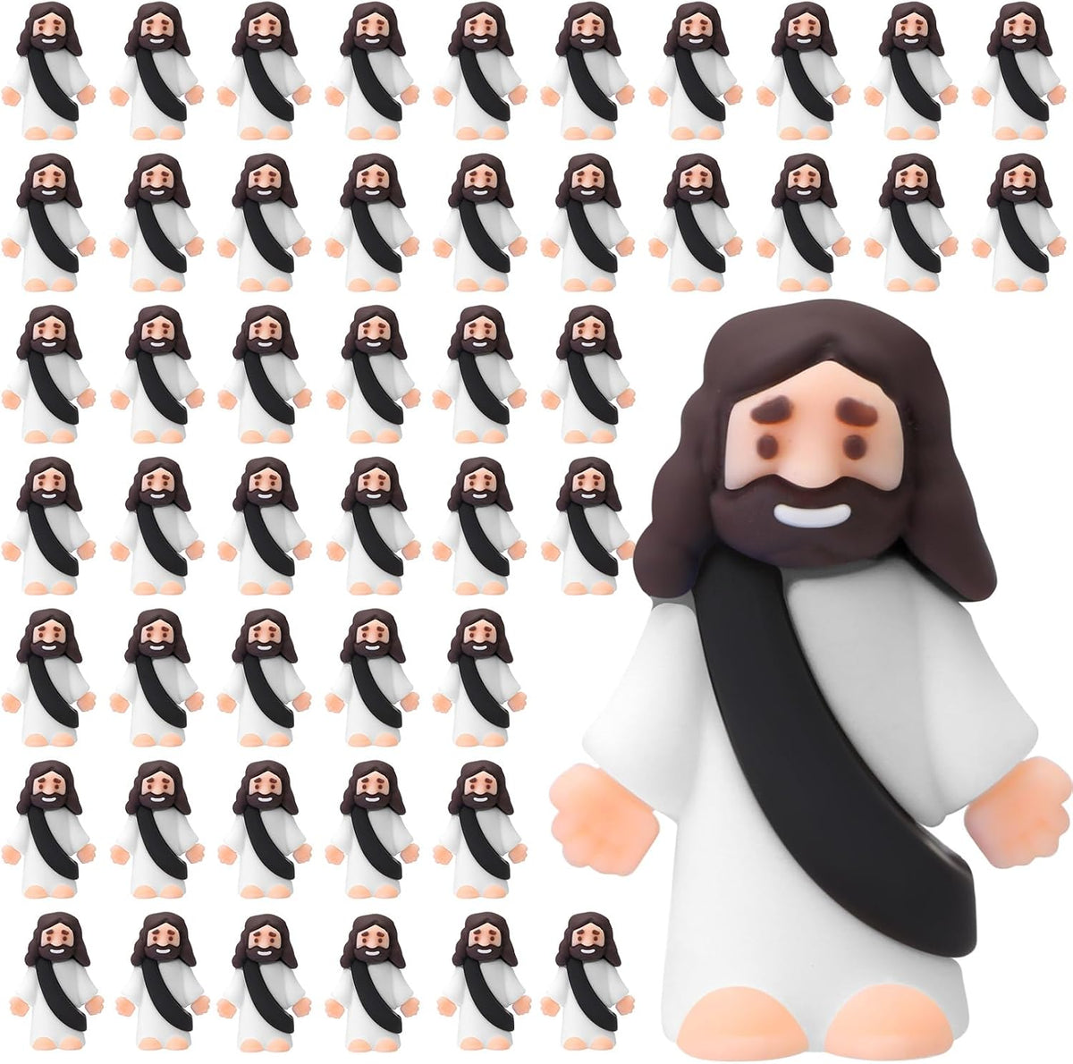 Sumind 50 Pcs Little Jesus Figures Original Design - Black