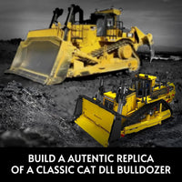 Mould King app-controlled RC bulldozer building set with track drive - view 3