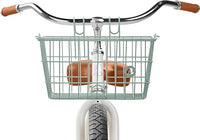 Retrospec Apollo-Lite Lift-Off Bike Basket - Detachable Steel Handlebar Basket with Carrying Handle for Commuting, Shopping & Beach Trips - 14.5in x 9.5in Weather-Resistant Biking Gear