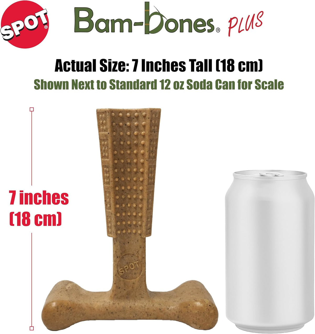 SPOT Bam-Bones Plus T-Bone Dog Chew - Chicken / Large - image 3
