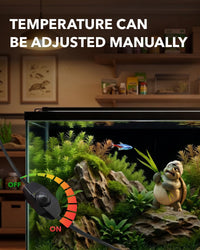 BN-LINK Reptile Heat Pad 6"X8" 8W for 10-20gal Under Tank Terrarium - 8" X 12" with Adjust Knob - image 4