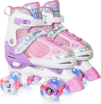 Kids Roller Skates for Boys - Dreamy Purple / Large(5-8)