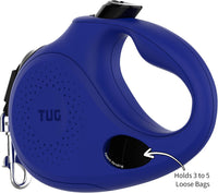 TUG Oval 360° Tangle-Free Retractable Dog Leash with Integrated Waste - Blue / Small - image 2
