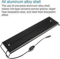 WATER REBIRTH LED Aquarium Light, Full Spectrum Fish Tank Led Light with Aluminum Alloy Shell Extendable Brackets (20"-24")