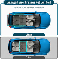 SUV Cargo Liner for Dogs - Trunk Cover with Side Walls for Compact SUV – Essentials for Dogs - Black / Large (With Flaps) 93" - image 3