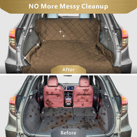 SUV Cargo Liner for Dogs - Trunk Cover for SUV with Bumper Flap Protector – Essentials for Dogs - Brown / Standard: 55" x 91" - image 3