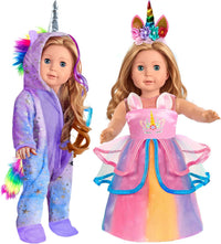 WONDOLL American 18-Inch Doll Clothes and Accessories - purple