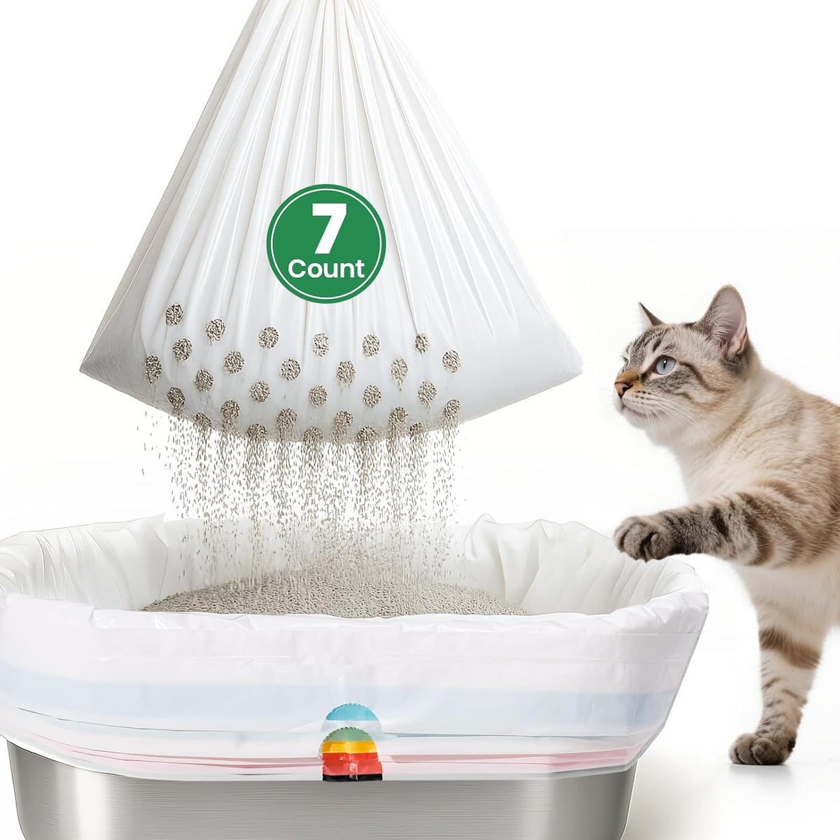 7-Day Sifting Litter System Bags - 1 Count (Pack of 7)