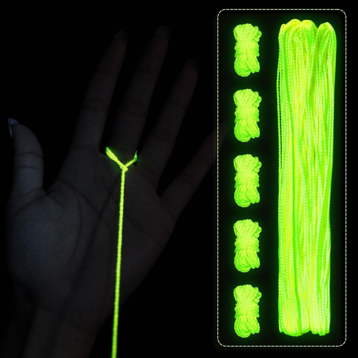 MAGICYOYO 100% Polyester Professional Yoyo Strings for Responsive - Glow White - image 3