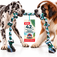Pacific Pups Products Giant Dog Rope Toy - Green / 1 Pack