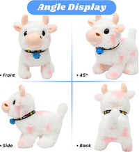 Hopearl Walking Gray Tabby Cat Interactive Electronic Pet Plush Kitty - Cow-Pink - image 3