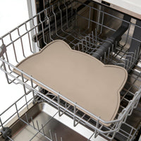 Cat Food Mat, Silicone Non Slip Dog Bowl Mat Waterproof Cat Feeding Mat Stop Food Spills and Water - Warm Taupe / 20"L x 12"W - image 4