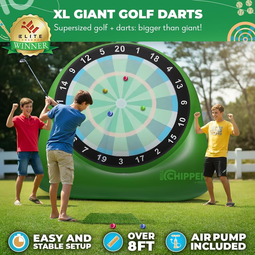 Swooc Bull Chipper giant inflatable golf darts board for backyard play - view 6
