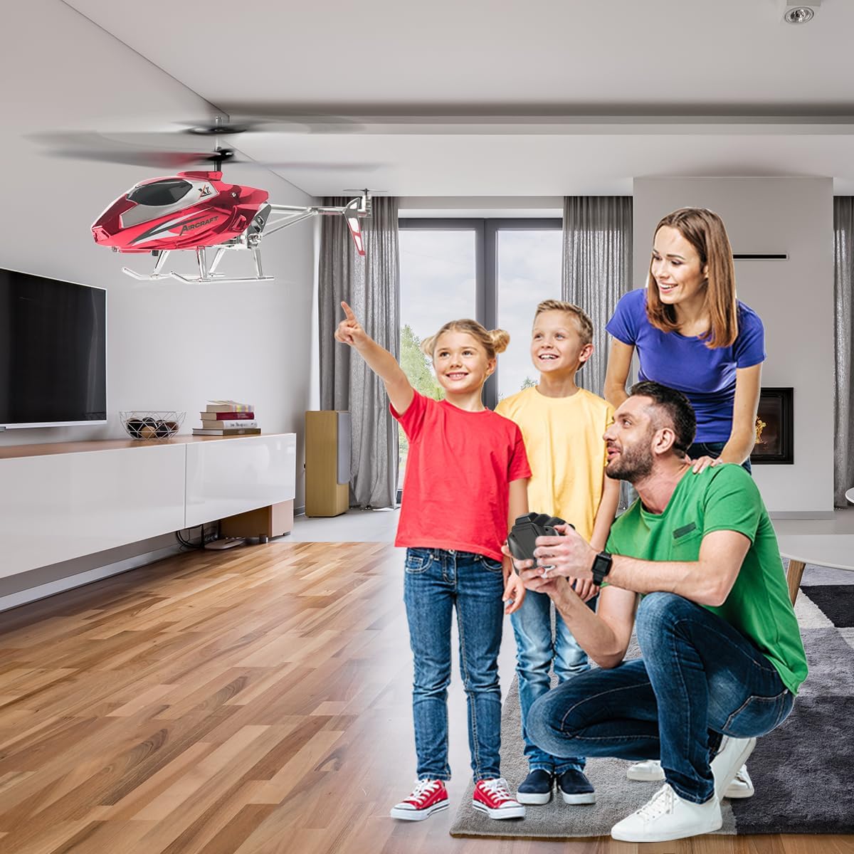 VATOS RC Helicopter for Boys, Fixed Height, One-Key Take-Off - image 4